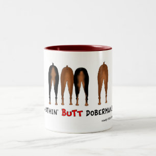2 Couleurs Rien n'aboutent la tasse de dobermann