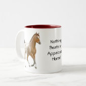 2 Couleurs Rien ne bat une tasse de cheval d'Appaloosa (Devant gauche)