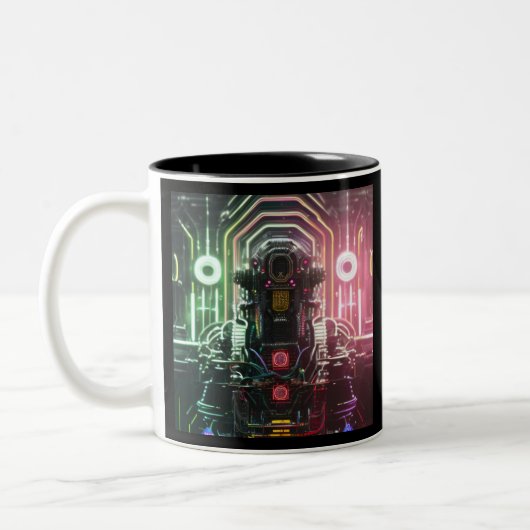 2 Couleurs Robot 1 black tasse à deux tons (Gauche)