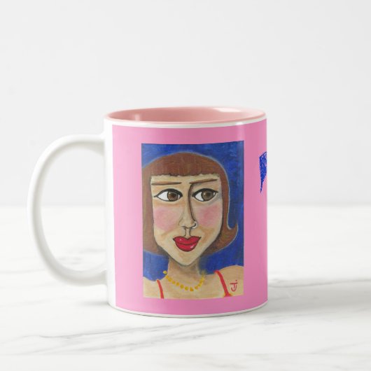 2 Couleurs ROCHE percée de filles !  Tasse (Gauche)