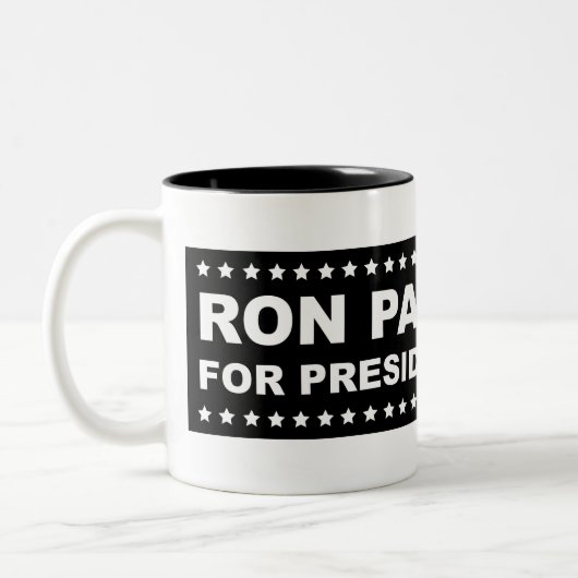 2 Couleurs Ron Paul pour le président 2012 tasse (Gauche)
