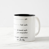 2 Couleurs Ronchon de matin tasse (Devant droit)