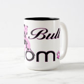 2 Couleurs Rose de ~ de tasse de maman de pitbull (Devant droit)