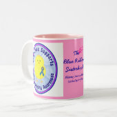 2 Couleurs Rose de tasse de Coffe de conscience de (Devant gauche)