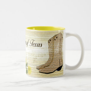 2 Couleurs Rose jaune de tasse du Texas