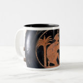 2 Couleurs Rouge-chiffre tasse de grenier (Devant gauche)