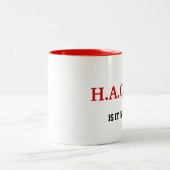 2 COULEURS ROUGE DE TASSE DE HACCP (Centre)