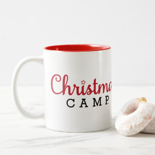 2 Couleurs Rouge et blanc de tasse de camp de Noël