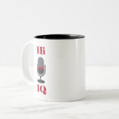 2 Couleurs "Salut, QI " Tasse Cuer (Devant gauche)