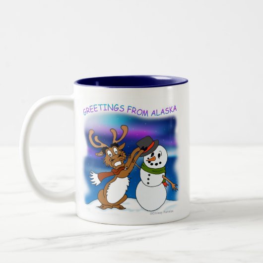 2 Couleurs "Salutations tasse d'Alaska" (Gauche)