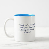 2 Couleurs Sans crier gare tasse (Gauche)