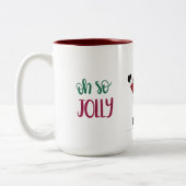 2 Couleurs Santa Design Géant Tasse à Café Oh Si Joyeux (Gauche)