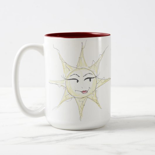 2 Couleurs Sassy sunshine tasse à café (Gauche)
