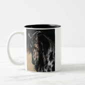 2 Couleurs Satin noir - tasse (Gauche)