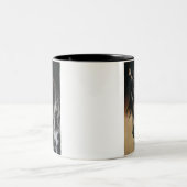 2 Couleurs Satin noir - tasse (Centre)