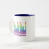 2 Couleurs sentez le mousepad de casquette de tasse de rythme (Devant gauche)