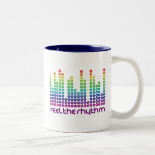 2 Couleurs sentez le mousepad de casquette de tasse de rythme