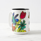 2 Couleurs Sentir une tasse de café Super (Devant gauche)