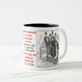 2 Couleurs Série d'AFTER_WORDS - tasse de CHAS et de DAME (Devant droit)