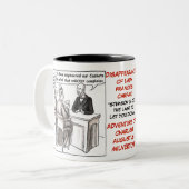 2 Couleurs Série d'AFTER_WORDS - tasse de CHAS et de DAME (Devant gauche)