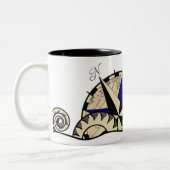 2 Couleurs Serpent de mer - tasse (Gauche)