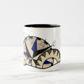 2 Couleurs Serpent de mer - tasse (Centre)