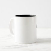 2 Couleurs Seulement tasse d'homme (Devant gauche)