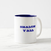 2 COULEURS SHALOM VOUS TASSE JUIVE (Devant droit)