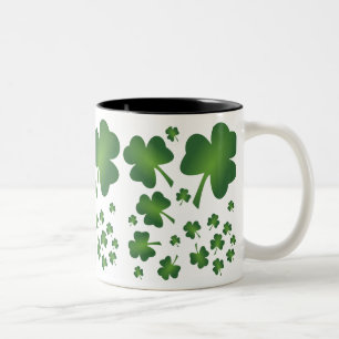 2 Couleurs Shamrocks - tasse du jour de St Patrick
