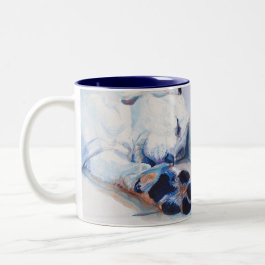 2 Couleurs SHHHHHH ! Tasse de labrador retriever (Gauche)