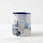 2 Couleurs SHHHHHH ! Tasse de labrador retriever (Centre)