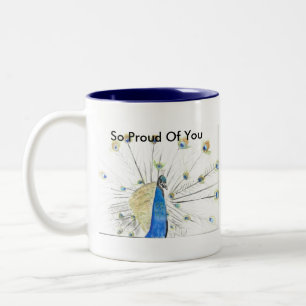 2 Couleurs Si fier de vous tasse de paon…
