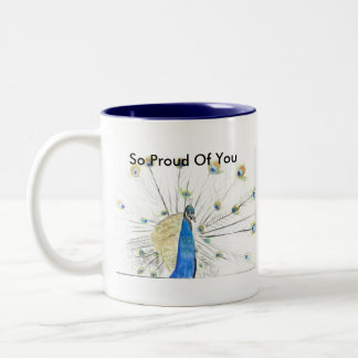 2 Couleurs Si fier de vous tasse de paon…