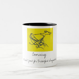 2 Couleurs Sighthound chassant la tasse