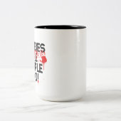 2 Couleurs Signe de protestation. Tasse (Centre)