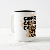 2 Couleurs simple tasse de café (Devant gauche)