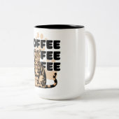 2 Couleurs simple tasse de café (Devant droit)