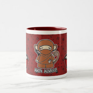 2 Couleurs Singe de Ninja ! Avec la tasse de bol de riz