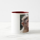 2 Couleurs Singe regardant la tasse (Centre)