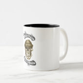 2 Couleurs Skat tonne d'en direct tasse (Devant droit)