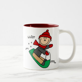 2 Couleurs Sledding la tasse de neige d'hiver
