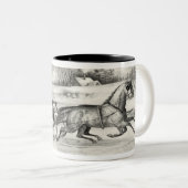 2 Couleurs Sleigh Ride tasse (Devant droit)