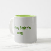 2 Couleurs Soccer Café tasse deux tons (Devant gauche)