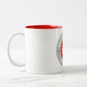 2 Couleurs soixante-cinquième Tasse d'anniversaire (Gauche)