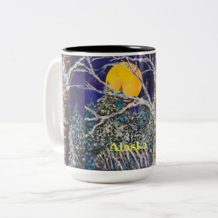 2 Couleurs Solstice Moon 15oz ALASKA tasse à café bicolore