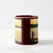 2 Couleurs Soutenu pour pêcher la tasse (Centre)