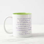2 Couleurs Soyez doux avec vous-même - tasse (Gauche)