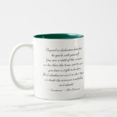 2 Couleurs Soyez doux avec vous-même - tasse (Gauche)