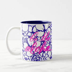 2 Couleurs Soyez la Tasse de Café Post-It Florale Aloha