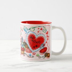 2 Couleurs Soyez le mien - tasse de souris de Valentine
